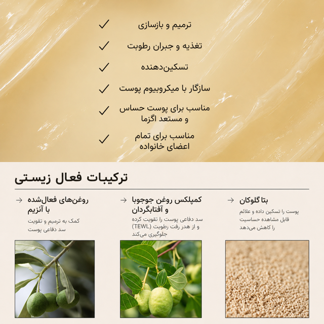 ترکیبات موثر بالم ترمیم کننده رن